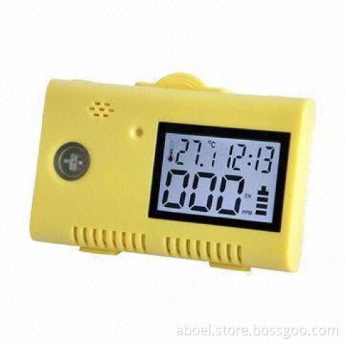 Portable CO Detector with LCD Display Time, Temperature, PPM & Power